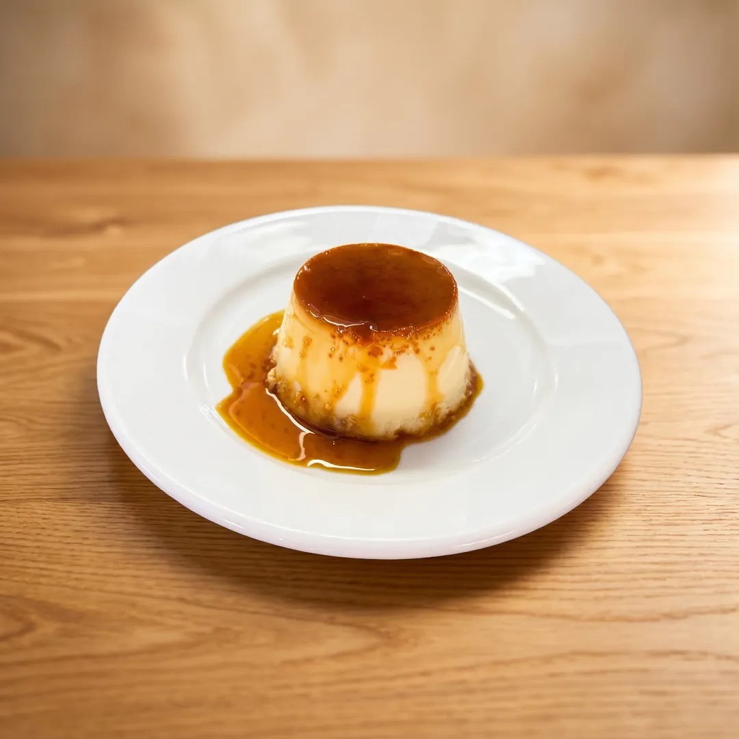 Flan casero de huevo