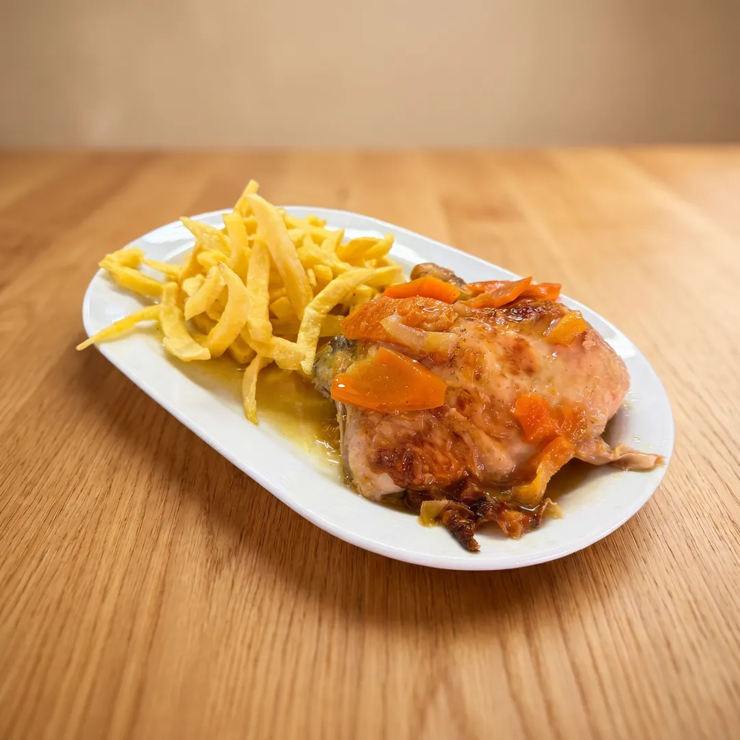 Pollo asado al horno